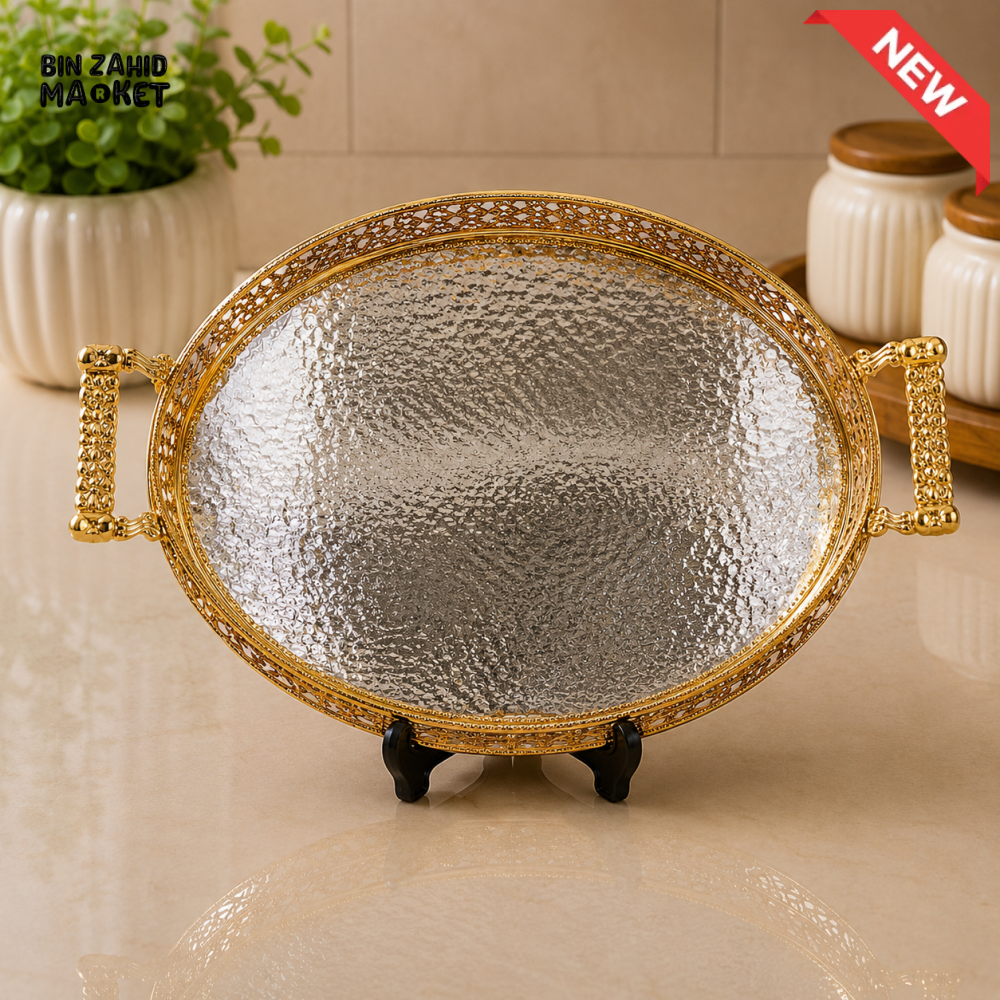 SILVERLUXA OVAL SERVING TRAY - L / SIZE