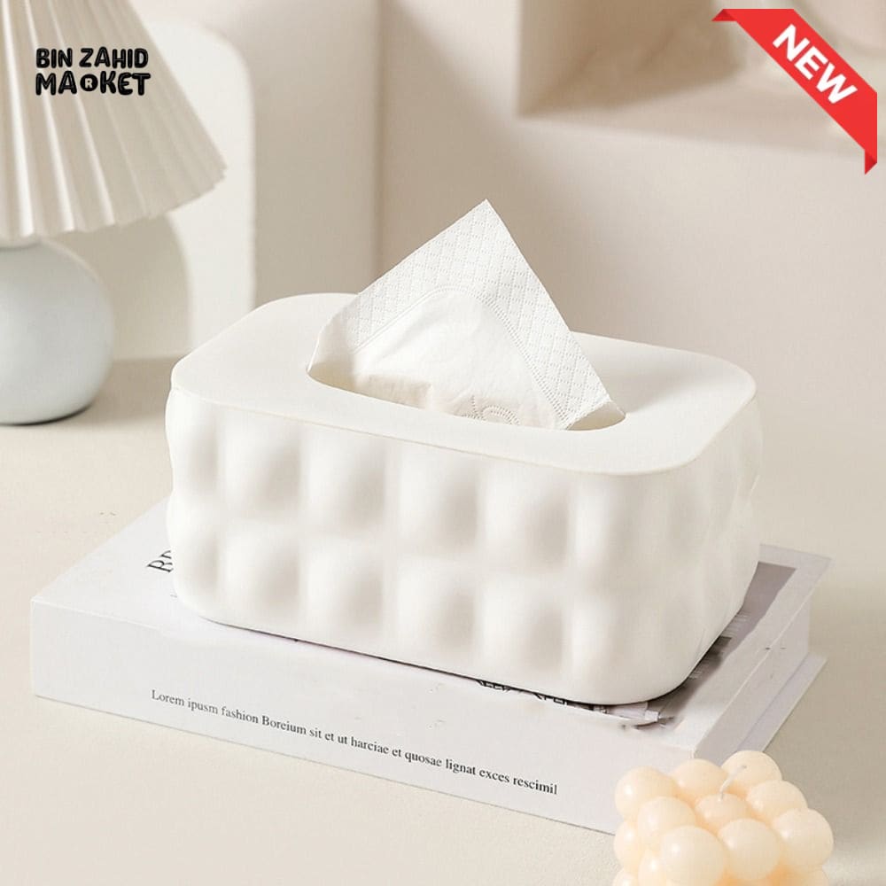 SIMPLE NORDIC NAPKIN BOX – MULTIPURPOSE PAPER STORAGE WITH LID
