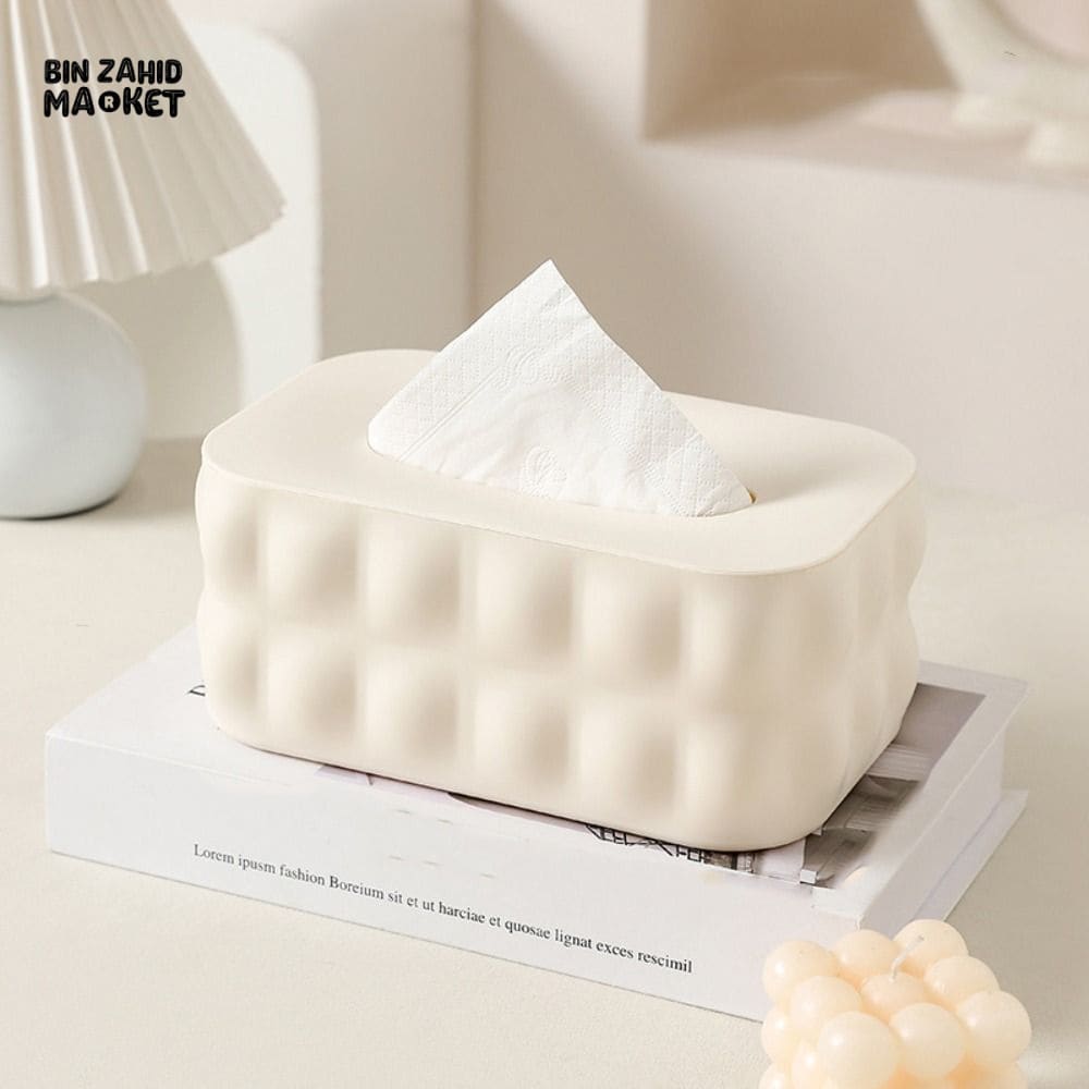 SIMPLE NORDIC NAPKIN BOX – MULTIPURPOSE PAPER STORAGE WITH LID