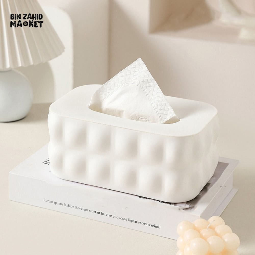 SIMPLE NORDIC NAPKIN BOX – MULTIPURPOSE PAPER STORAGE WITH LID