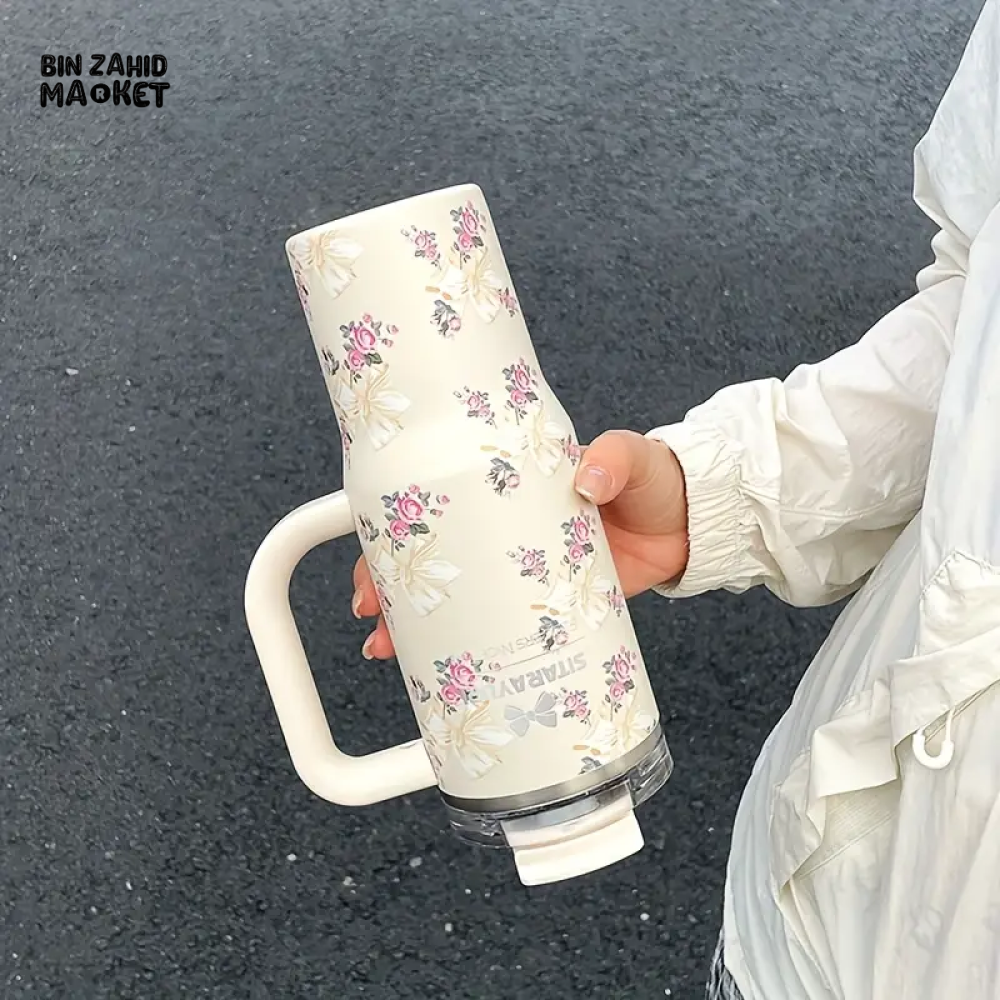 SITARAYURI INSULATED STAINLESS STEEL TRAVEL TUMBLER – DOUBLE-WALLED LEAK-PROOF STRAW COMPATIBLE