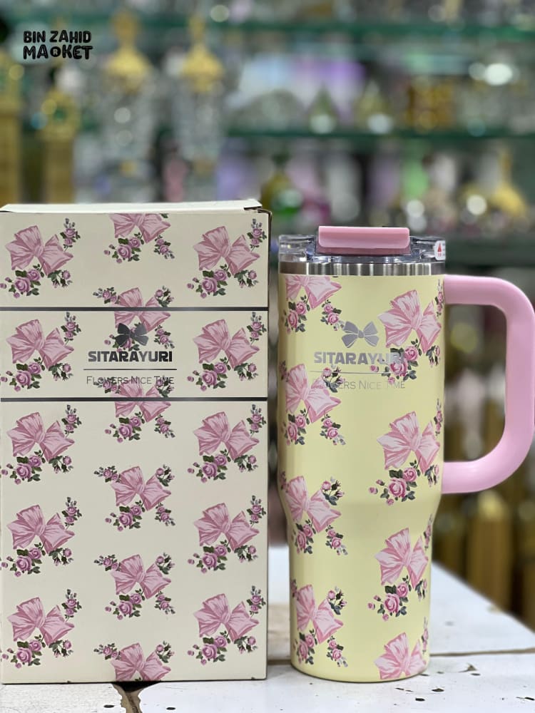 SITARAYURI INSULATED STAINLESS STEEL TRAVEL TUMBLER – DOUBLE-WALLED LEAK-PROOF STRAW COMPATIBLE CREAM