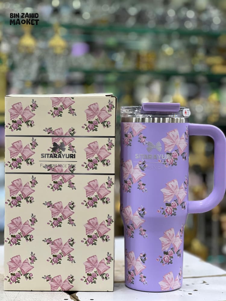 SITARAYURI INSULATED STAINLESS STEEL TRAVEL TUMBLER – DOUBLE-WALLED LEAK-PROOF STRAW COMPATIBLE PURPLE