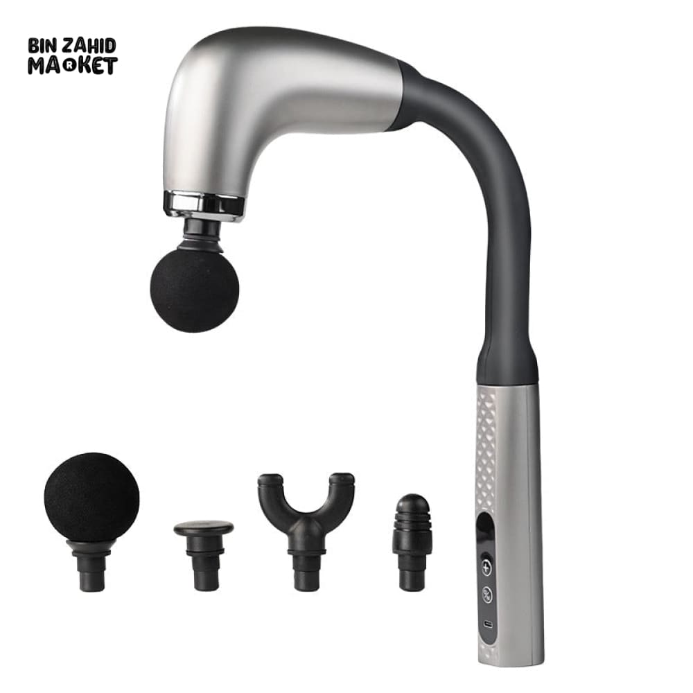 SMART CURVED ELECTRIC FASCIA GUN HANDHELD MASSAGER HAMMER FOR BACK & BODY