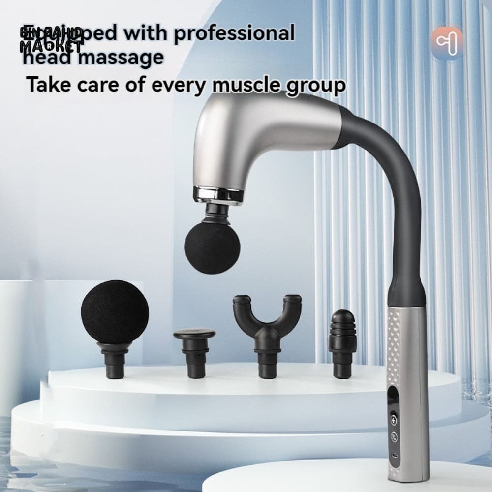 SMART CURVED ELECTRIC FASCIA GUN HANDHELD MASSAGER HAMMER FOR BACK & BODY