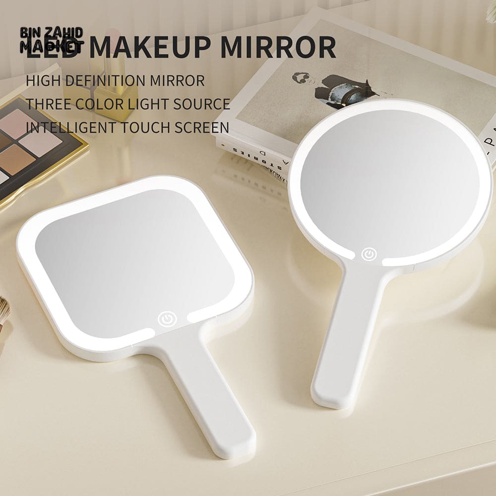 SMART LED TABLE MIRROR – RECHARGEABLE TOUCH SCREEN MAKEUP LIGHT