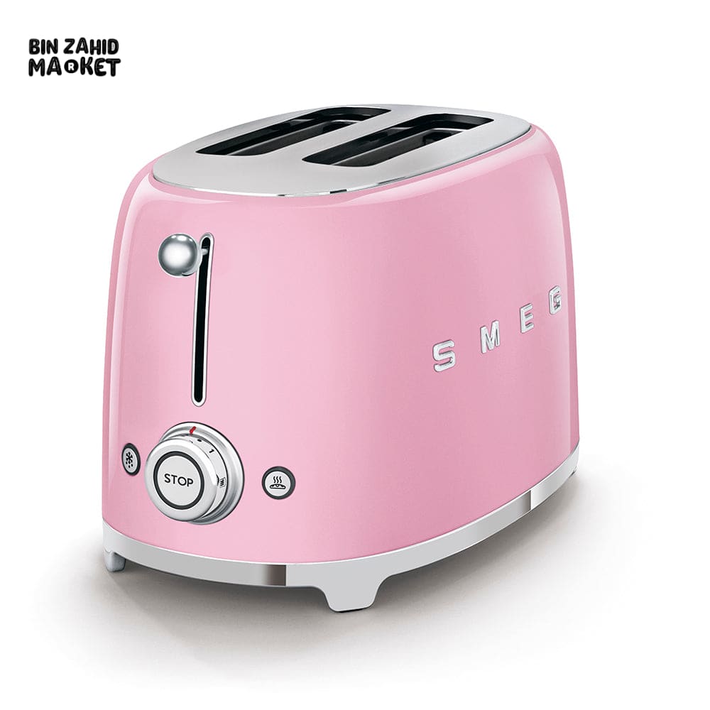 SMEG RETRO TOASTER 2 SLICES - PINK