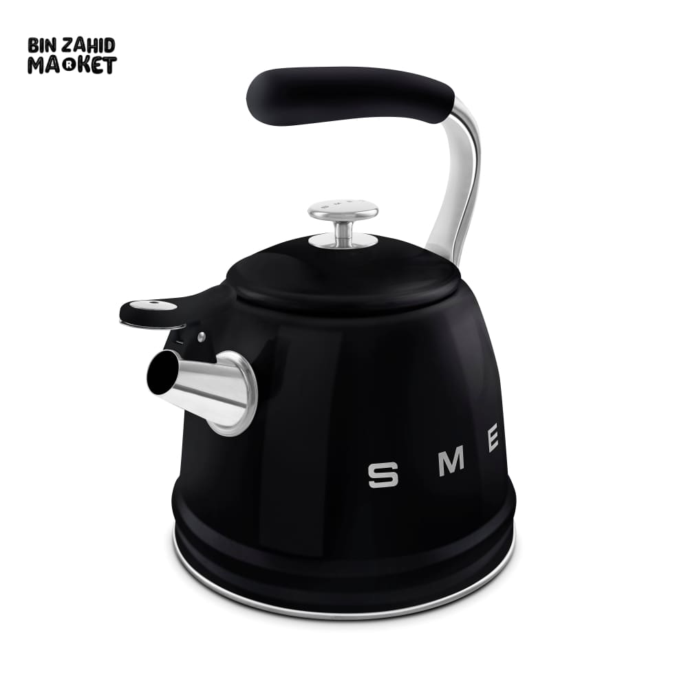 SMEG WHISTLING KETTLE - BLACK