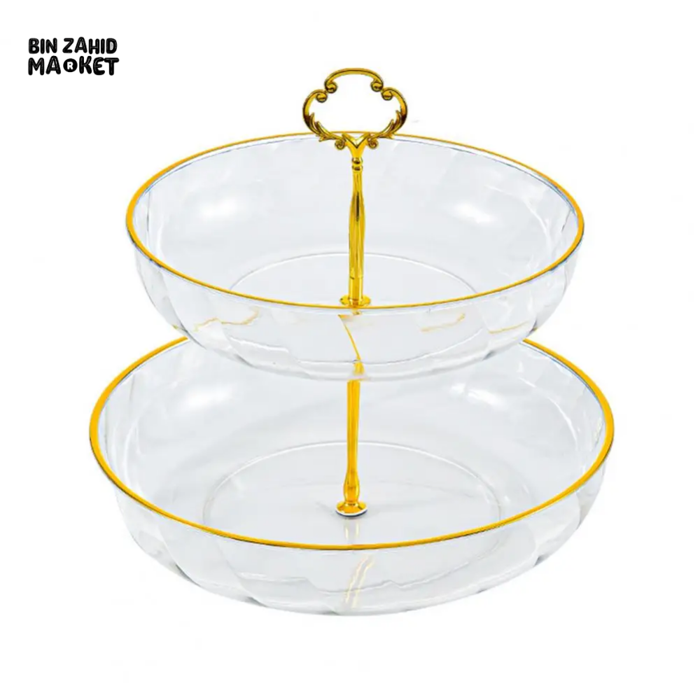 SNACK STAND WITH HANDLE DETACHABLE MULTI-PURPOSE HOUSEHOLD STORAGE CONTAINER Clear