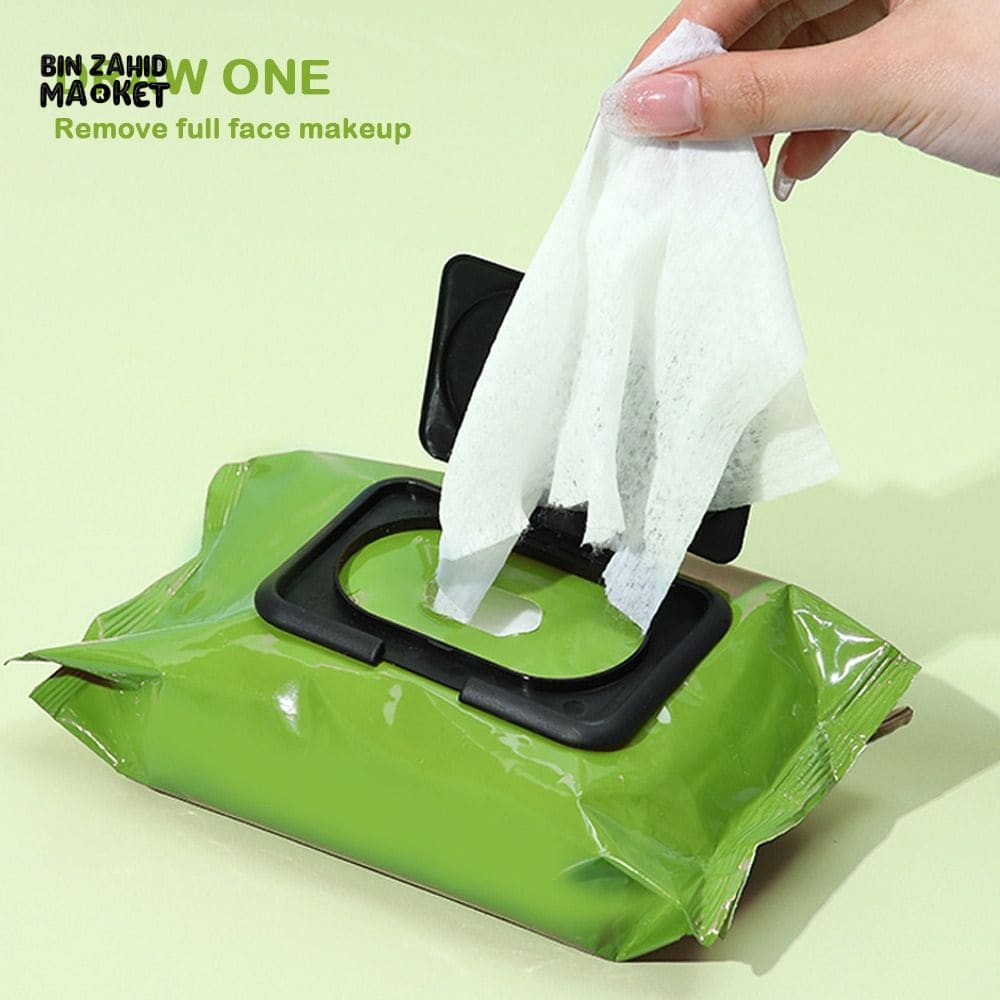 SOFT COTTON MAKEUP REMOVER WIPES 80 PCS DISPOSABLE FACIAL CLEANSING PADS
