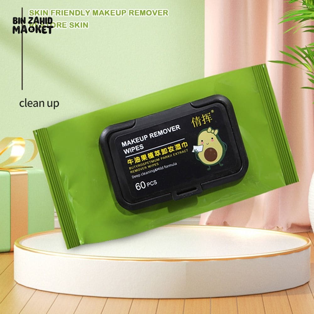 SOFT COTTON MAKEUP REMOVER WIPES 80 PCS DISPOSABLE FACIAL CLEANSING PADS