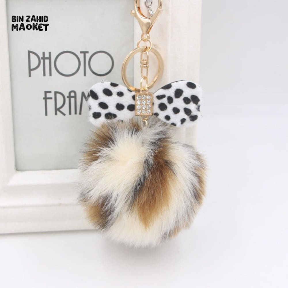 SOFT ROUND KEYCHAIN PENDANT — EXQUISITE DECOR FOR BAGS & DAILY USE