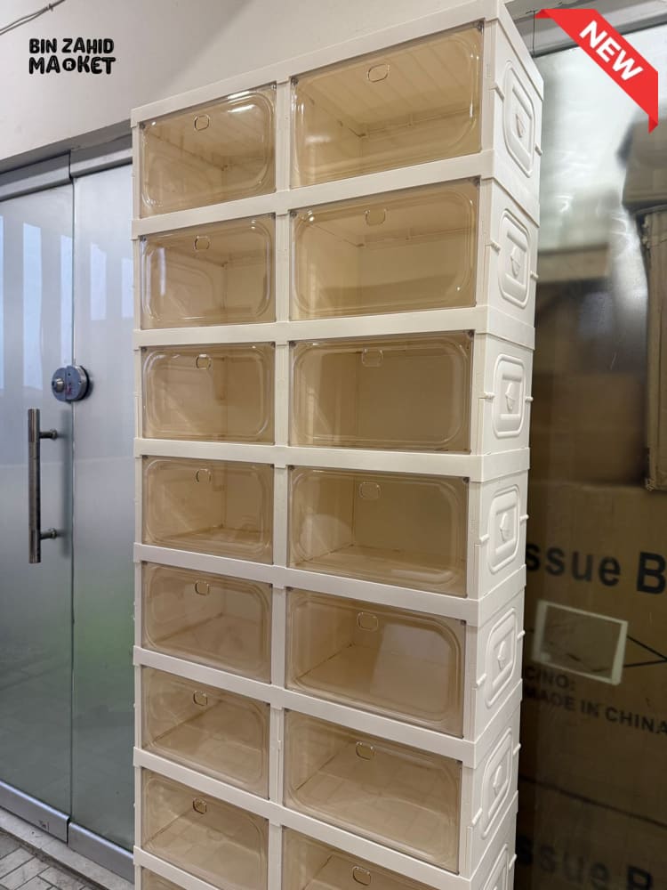 SPACE-SAVING 9-COMPARTMENT FOLDABLE SHOE STORAGE CABINET - ZJ-02