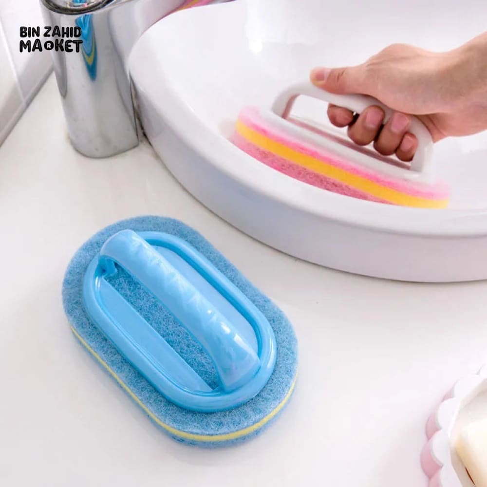 SPONGE BRUSH WITH HANDLE