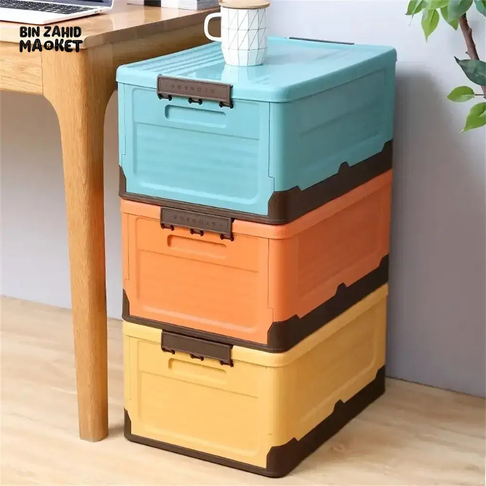 STACKABLE FOLDABLE STORAGE BOX