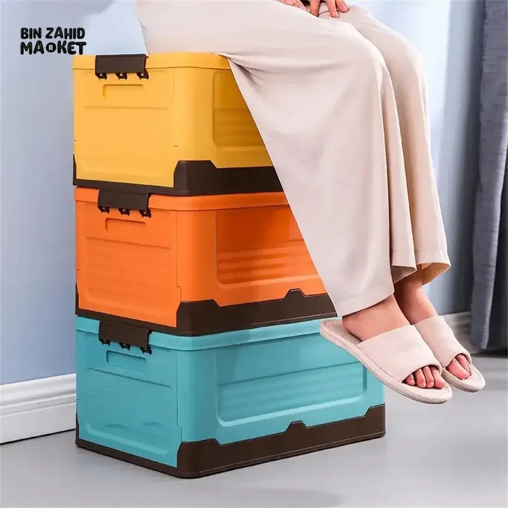 STACKABLE FOLDABLE STORAGE BOX
