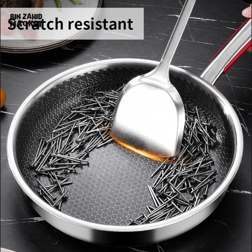 STAINLESS STEEL 316 NON-STICK FRYING PAN - HEALTHY & DURABLE COOKWARE