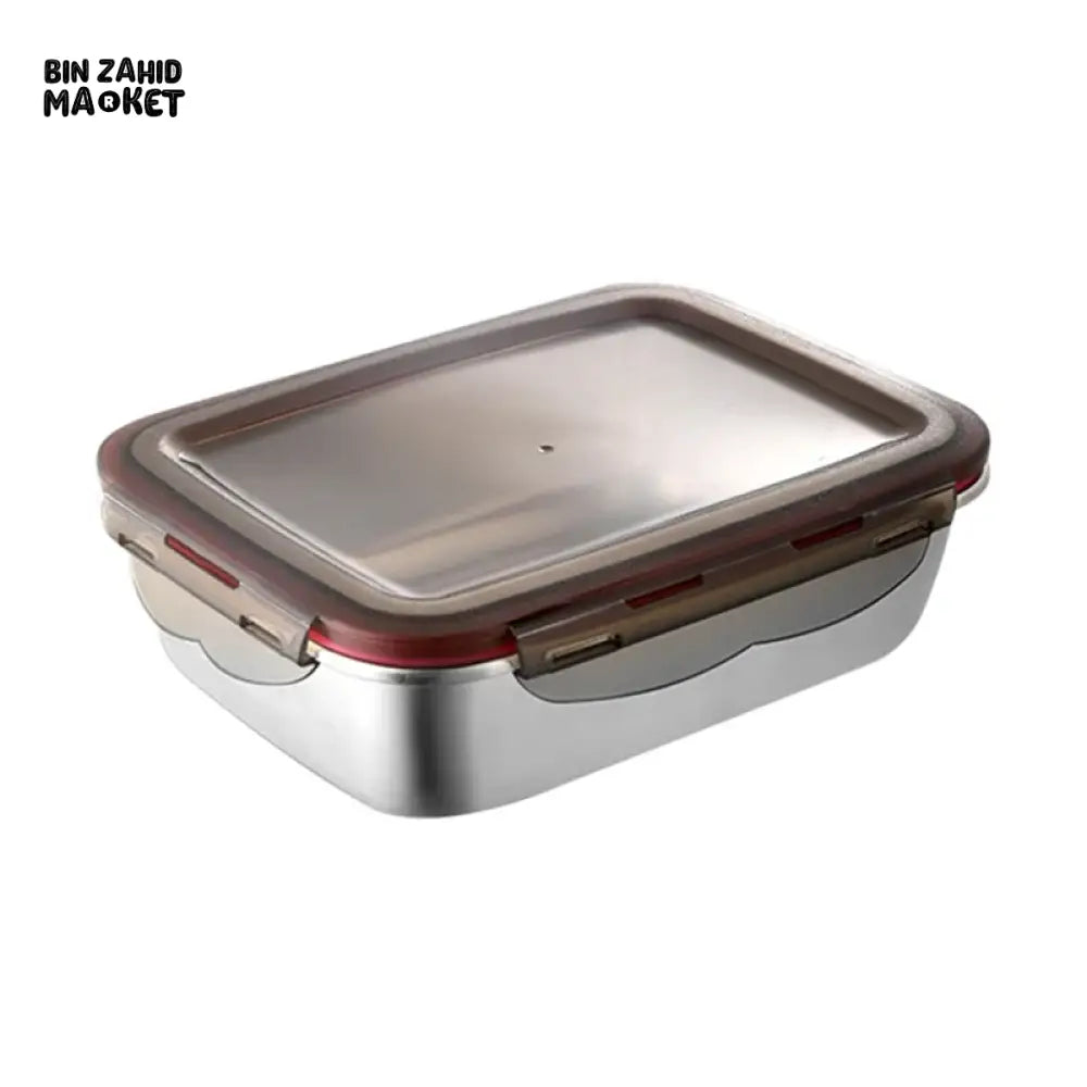 STAINLESS STEEL AIRTIGHT FOOD STORAGE CONTAINER SET – LEAKPROOF LOCKING LIDS – PREMIUM KITCHEN ORGANIZER 4 PIECES SET