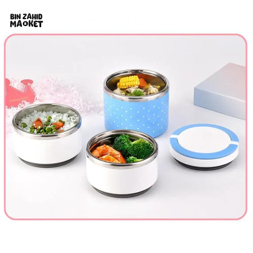 STAINLESS STEEL INSULATED LUNCHBOX – LEAKPROOF FOOD CONTAINER BENTO BOX FOR OFFICE & SCHOOL