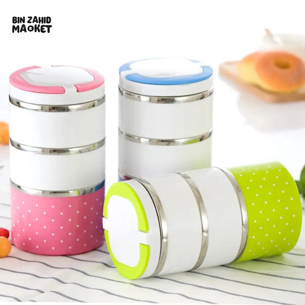 STAINLESS STEEL INSULATED LUNCHBOX – LEAKPROOF FOOD CONTAINER BENTO BOX FOR OFFICE & SCHOOL