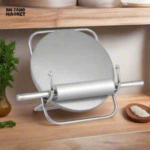 STAINLESS STEEL ROLLING PIN & BOARD SET - PIPE FRAME