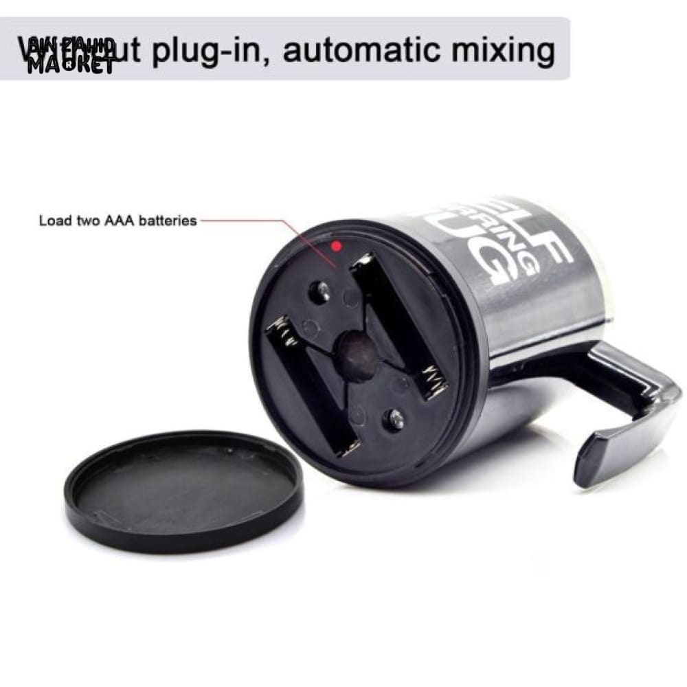 STAINLESS STEEL SELF STIRRING MUG – AUTO MIXING COFFEE CUP