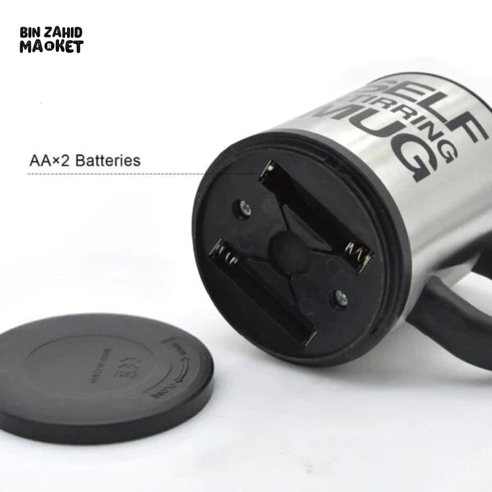 STAINLESS STEEL SELF STIRRING MUG – AUTO MIXING COFFEE CUP