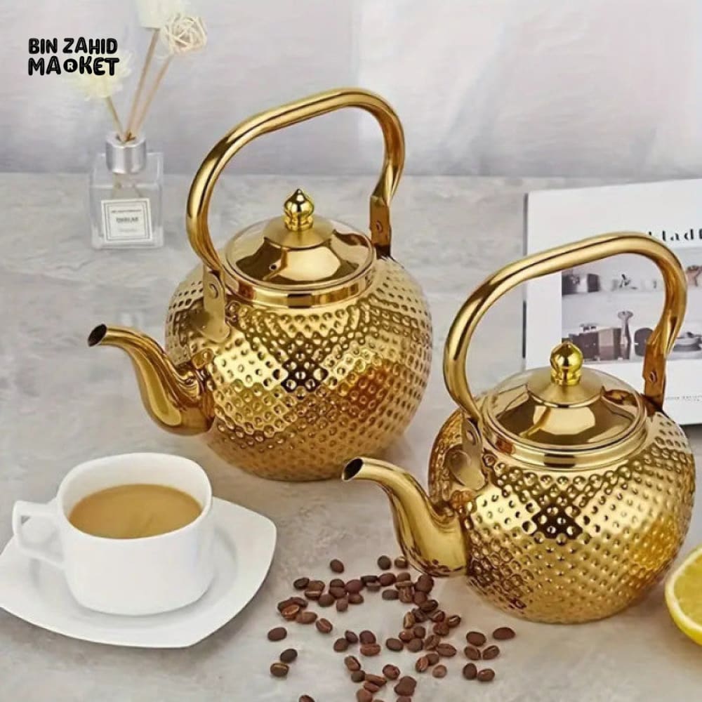 STAINLESS STEEL TEA & COFFEE POT – ELEGANT & HEAT-RESISTANT TEAPOT
