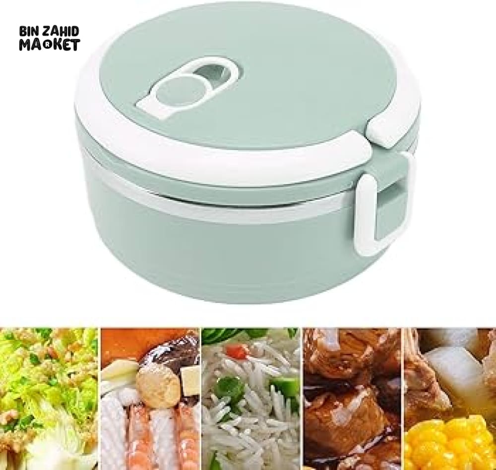 STAINLESS STEEL THERMAL LUNCH BOX LEAKPROOF PORTABLE MULTI-PURPOSE CONTAINER - 1 LAYERS