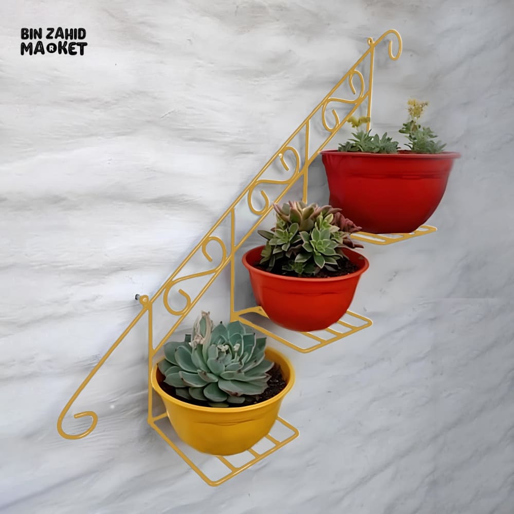 STAIRCASE FLORAL DISPLAY WALL BASKET