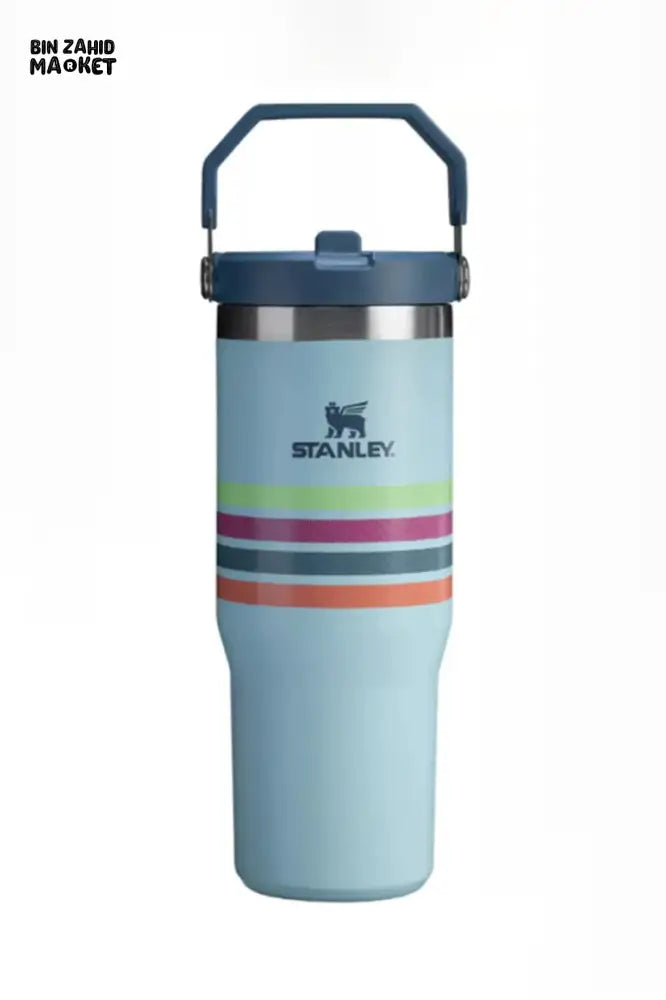 STANLEY ICEFLOW™ 30 OZ FLIP STRAW TUMBLER - SEAFOAM STRIPE