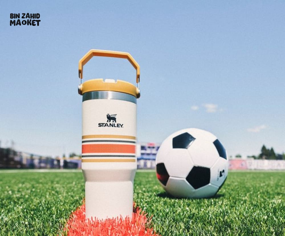 STANLEY ICEFLOW™ 30 OZ FLIP STRAW TUMBLER - STRIPED YELLOW
