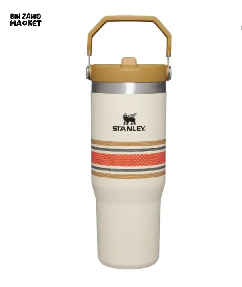 STANLEY ICEFLOW™ 30 OZ FLIP STRAW TUMBLER - STRIPED YELLOW