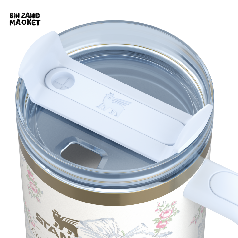 STANLEY X LOVE SHACK FANCY TUMBLER QUENCHER 40OZ - BEAUX BLUE