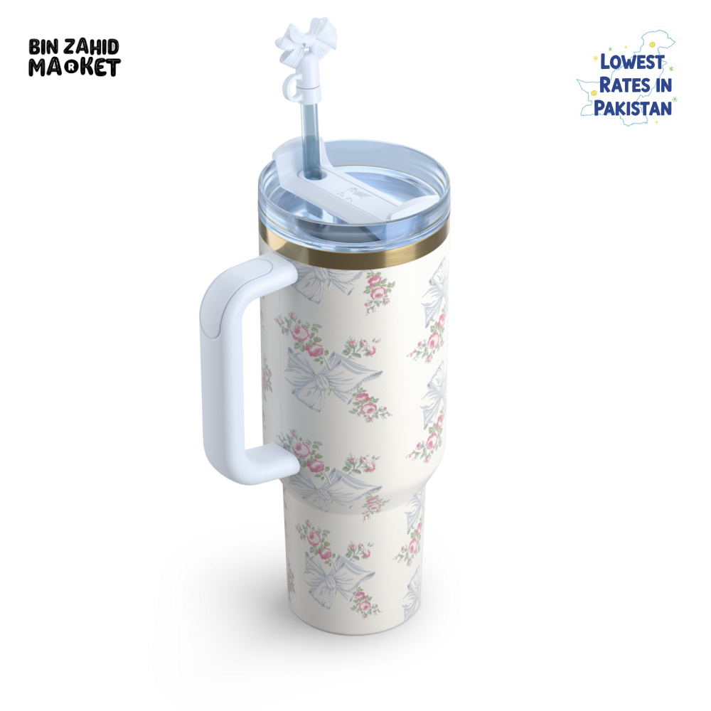 STANLEY X LOVE SHACK FANCY TUMBLER QUENCHER 40OZ - BEAUX BLUE