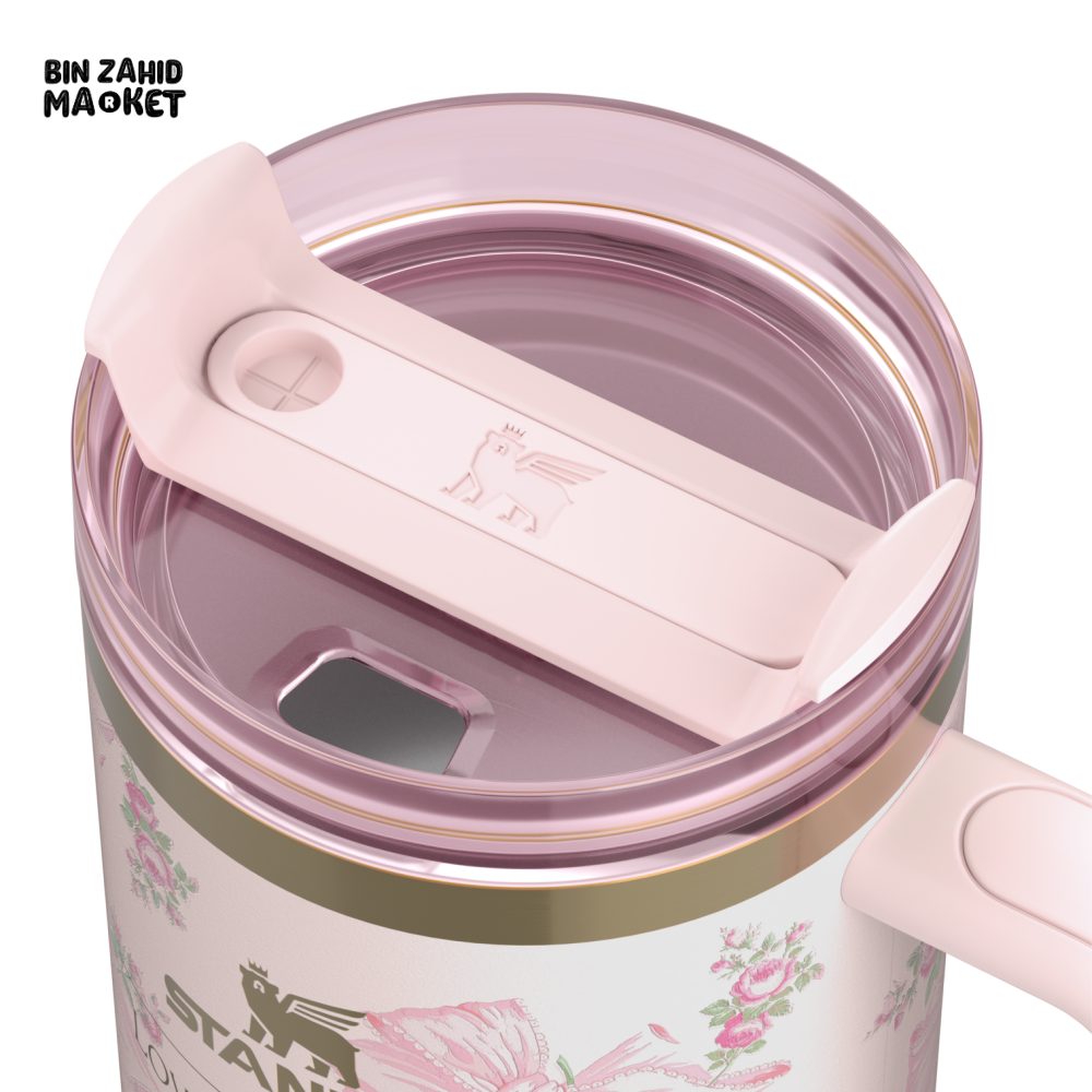 STANLEY X LOVE SHACK FANCY TUMBLER QUENCHER 40OZ - BEAUX PINK