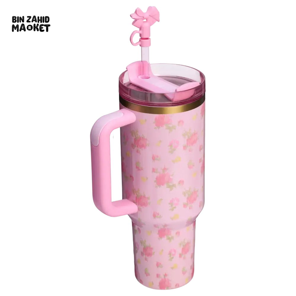 STANLEY X LOVE SHACK FANCY TUMBLER QUENCHER 40OZ - IBIZA SUNSET (KHAKI BOX)