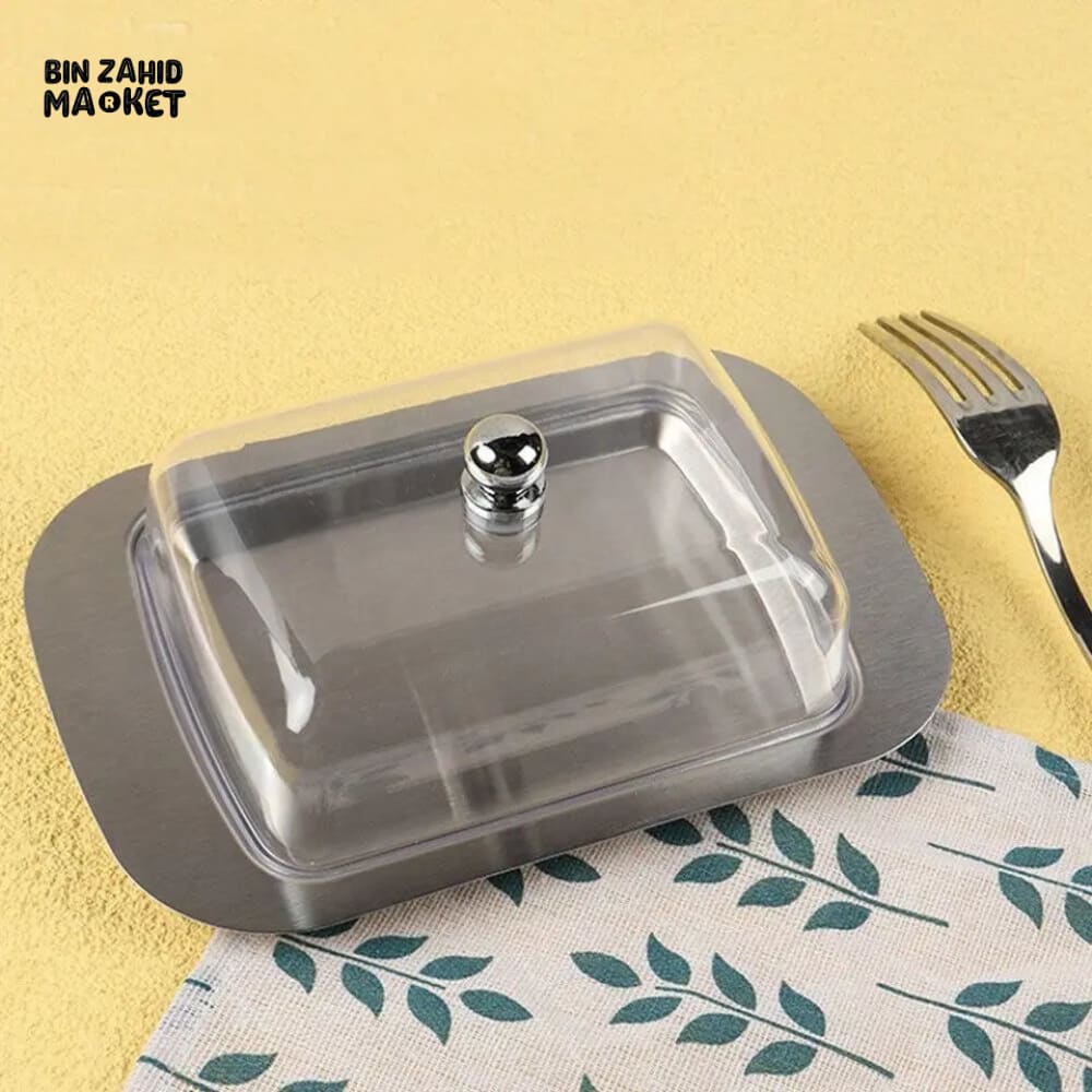 STEEL BUTTER DISH