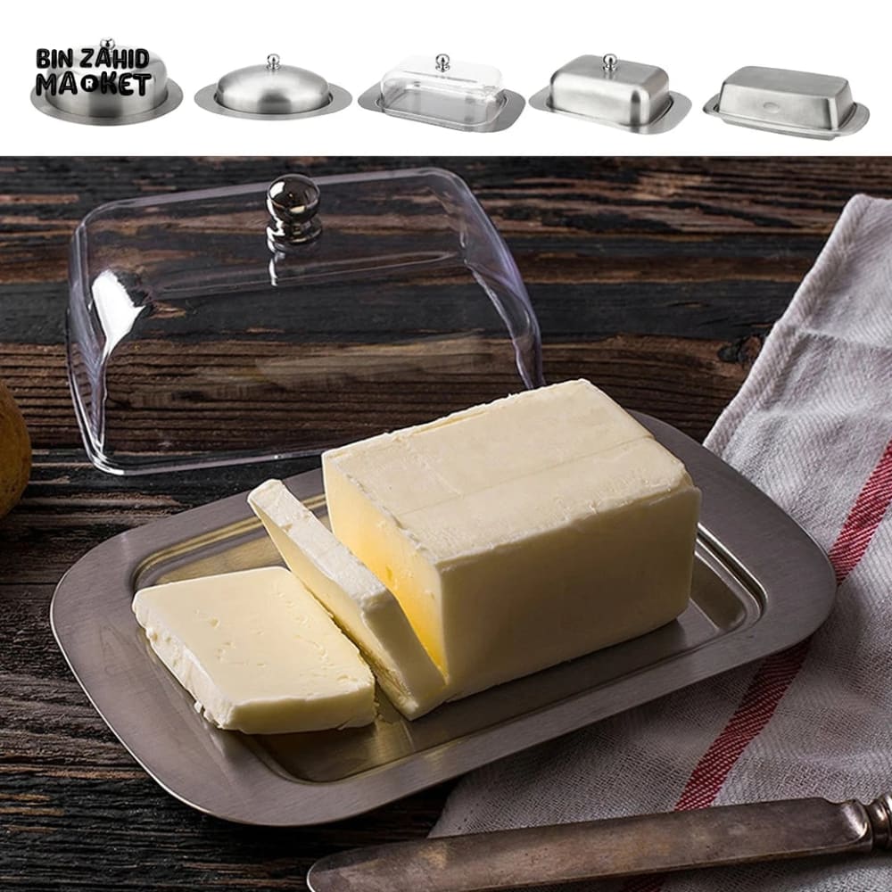 STEEL BUTTER DISH