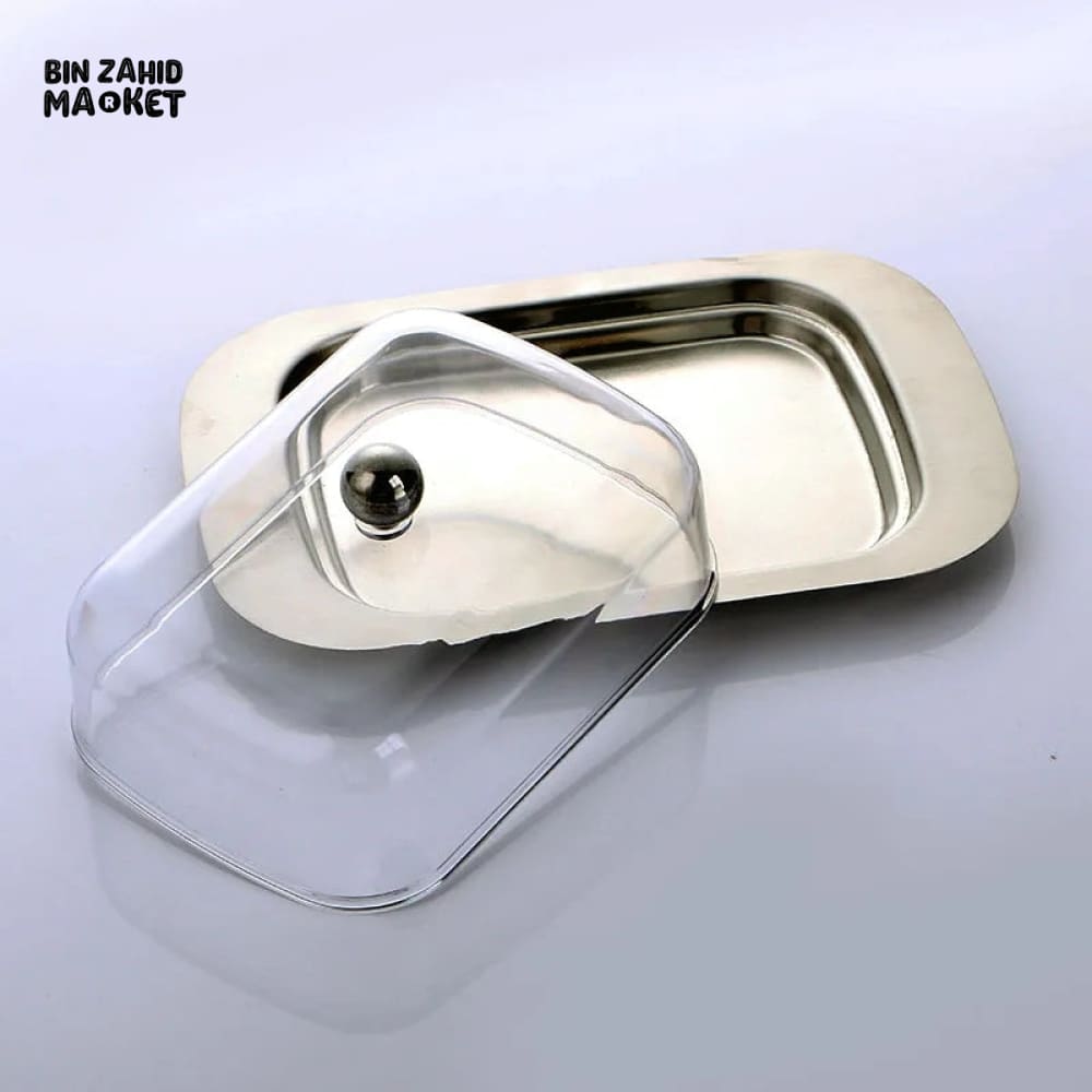 STEEL BUTTER DISH