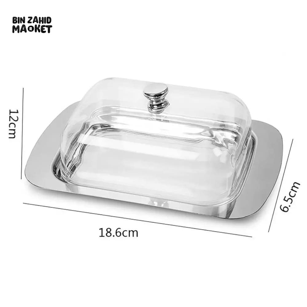 STEEL BUTTER DISH