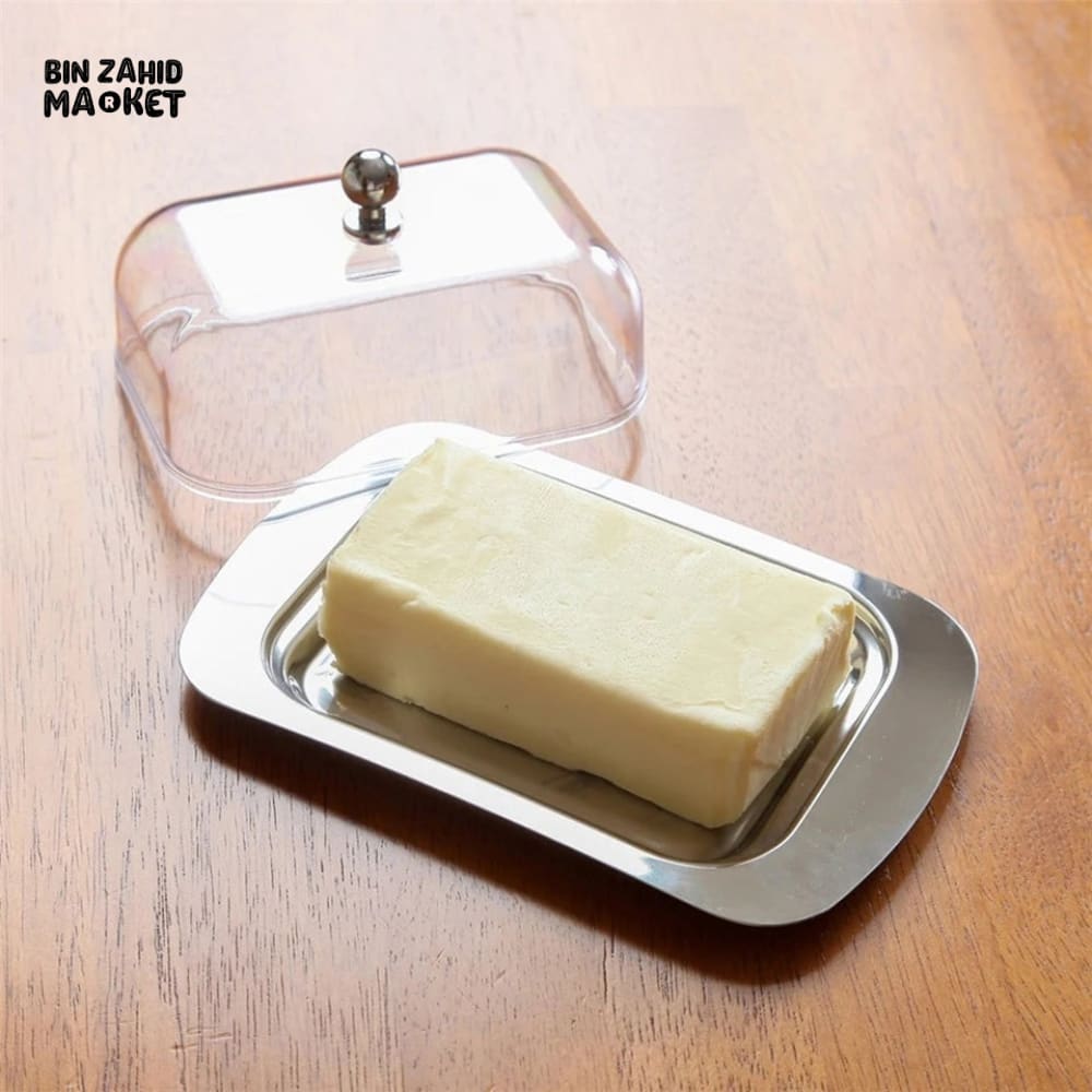 STEEL BUTTER DISH