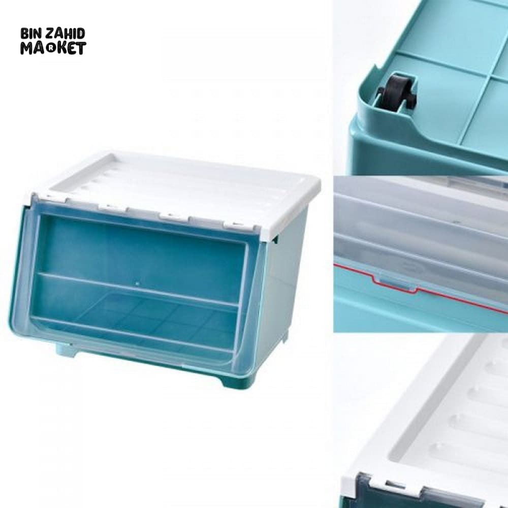 STORAGE BOX FRONT OPENING THICKENED KIDS ORGANIZER SNACKS STORAGE CABINET