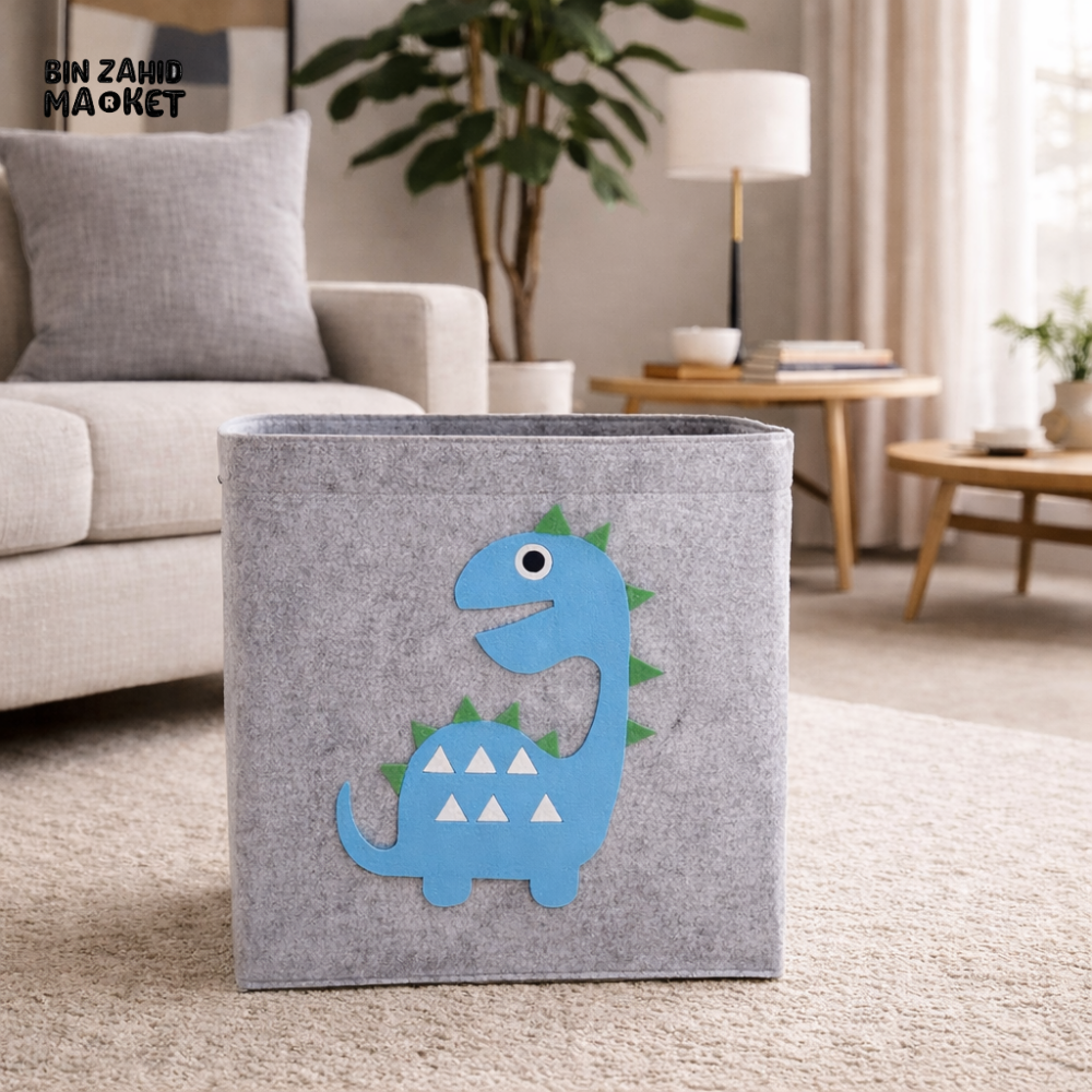 STORIUM CARTOON PRINTED STORAGE BOX - SQUARE