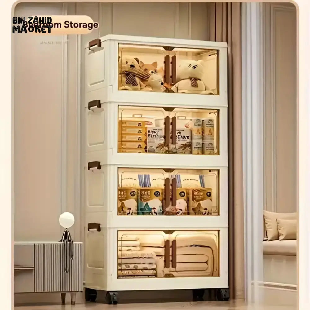 STORIUM STACKABLE STORIES MULTILAYERS WARDROBE STORAGE CABINET - TRANSPARENT