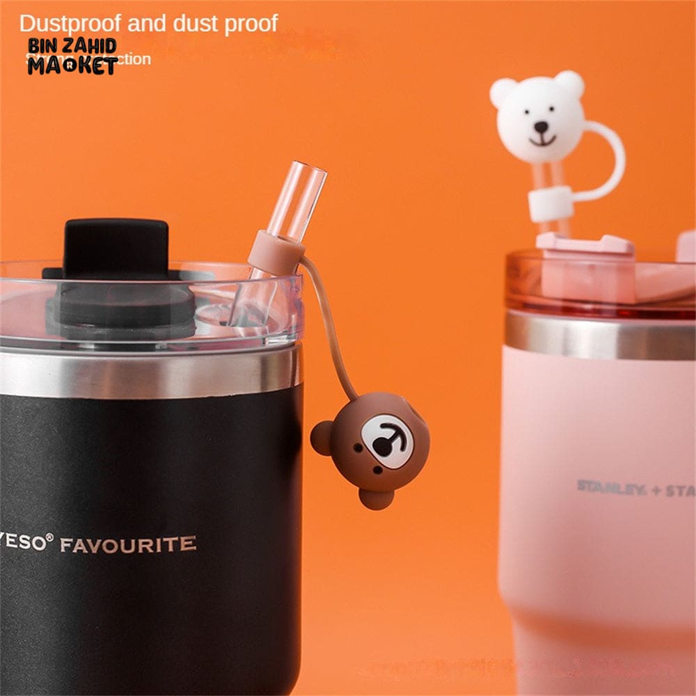 STRAW COVER FOR STANLEY - CUTE BEAR STRAW PROTECTOR COVER