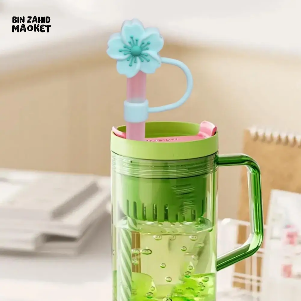STRAW COVER FOR STANLEY - FLOWER RESUABLE STRAW TOPPER