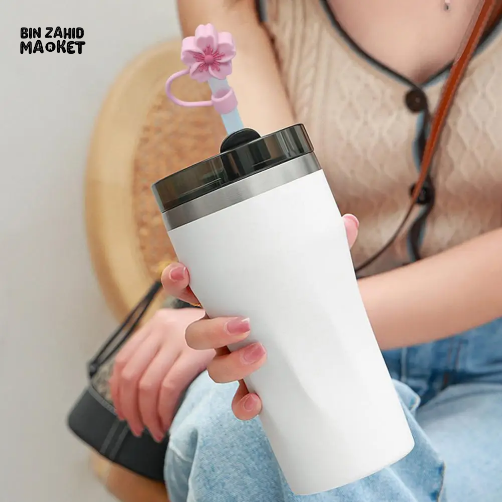 STRAW COVER FOR STANLEY - FLOWER RESUABLE STRAW TOPPER