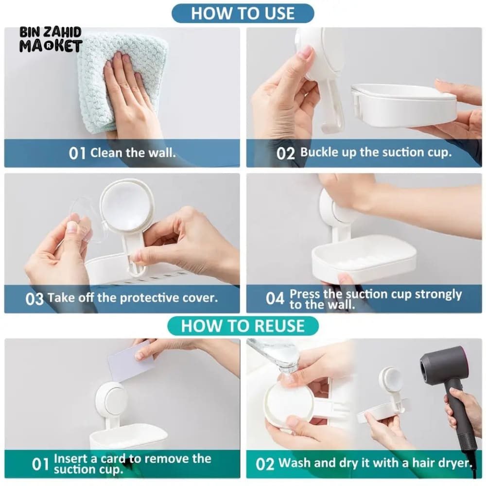 SUCTION DISH FOR SOAP