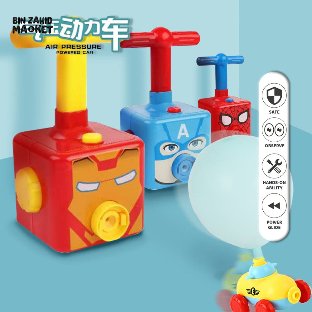 SUPER CHARACTERS AIR PRRESSURE BALLOON CAR TOY